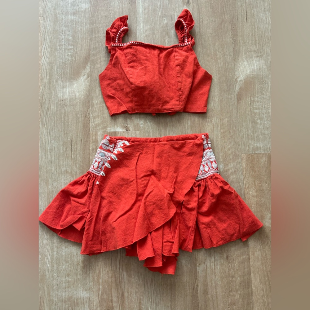 Free People orange set